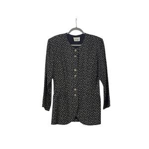 Vintage D.J. Summers Kimono Blazer Jacket Womens 10 Long Sleeve